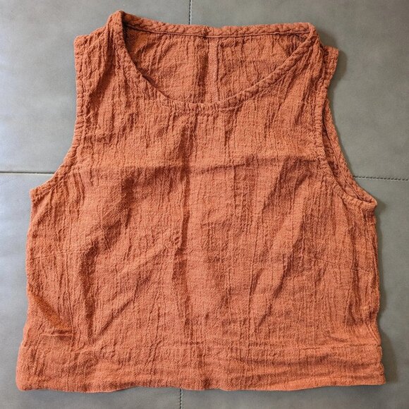 Elizabeth Suzann Petra Crop Terra Linen Gauze - Picture 6 of 10